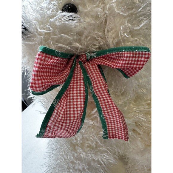VINTAGE-13” 1990 CommonWealth THE GINGHAM DOG Plush Dog Christmas - Picture 8 of 9